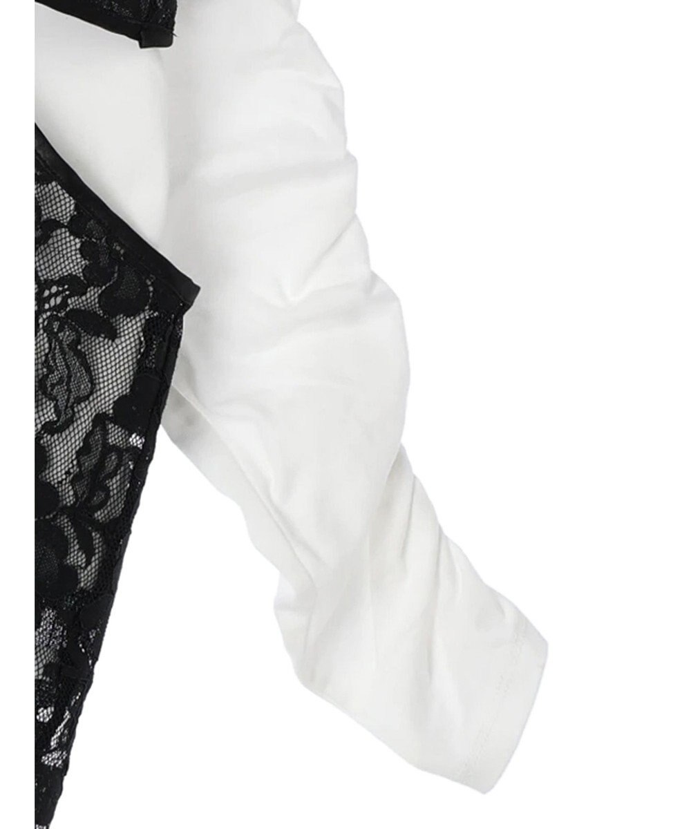 Green Parks AnriettMusee シャーリングスリーブＴシャツ＋レースキャミソールＳＥＴ 