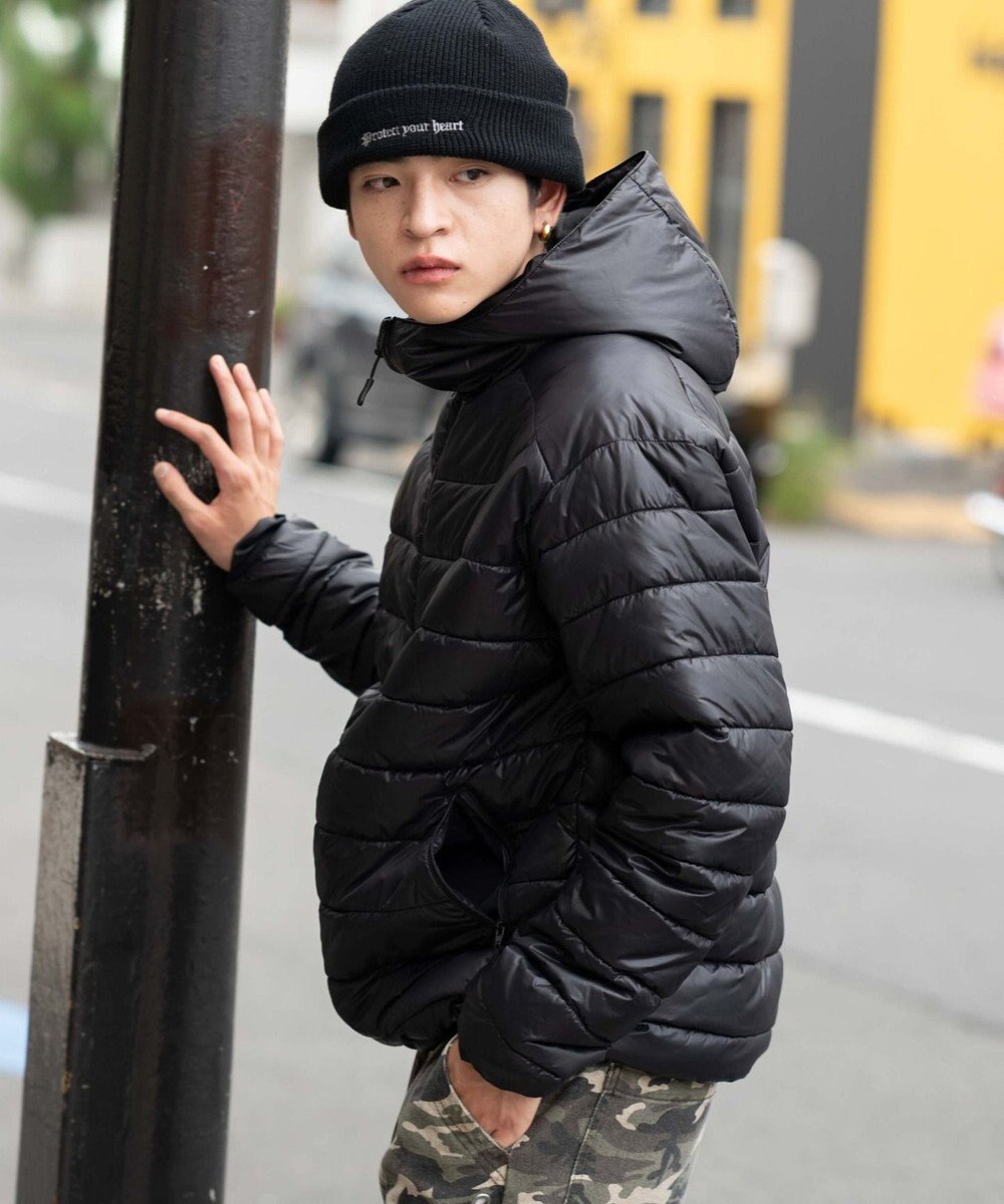 WEGO 【ユニセックス着用ITEM】コンパクトフィットパファーフーディー 