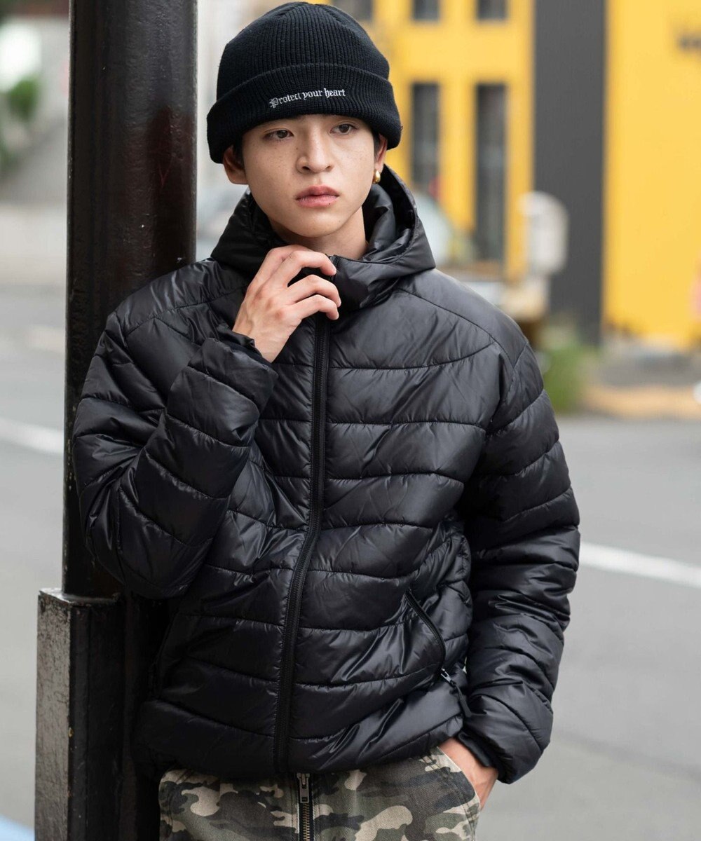 WEGO 【ユニセックス着用ITEM】コンパクトフィットパファーフーディー 