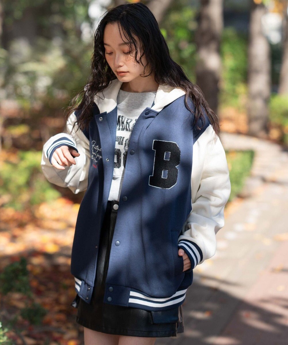 WEGO 【ユニセックス着用ITEM】スウェットフードスタジャン 