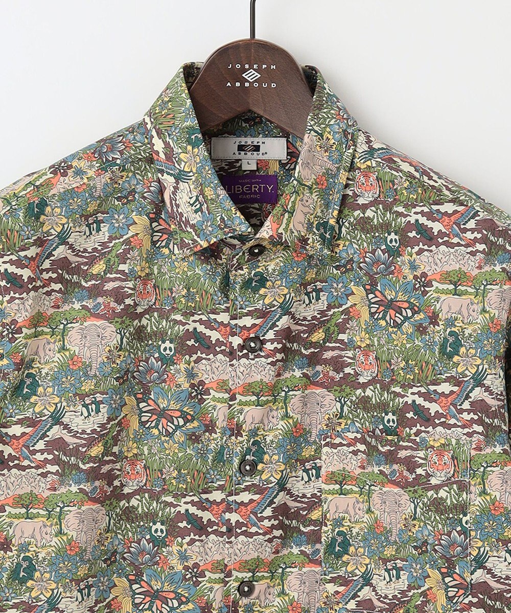 JOSEPH ABBOUD 【リバティー柄】プリントシャツ 
