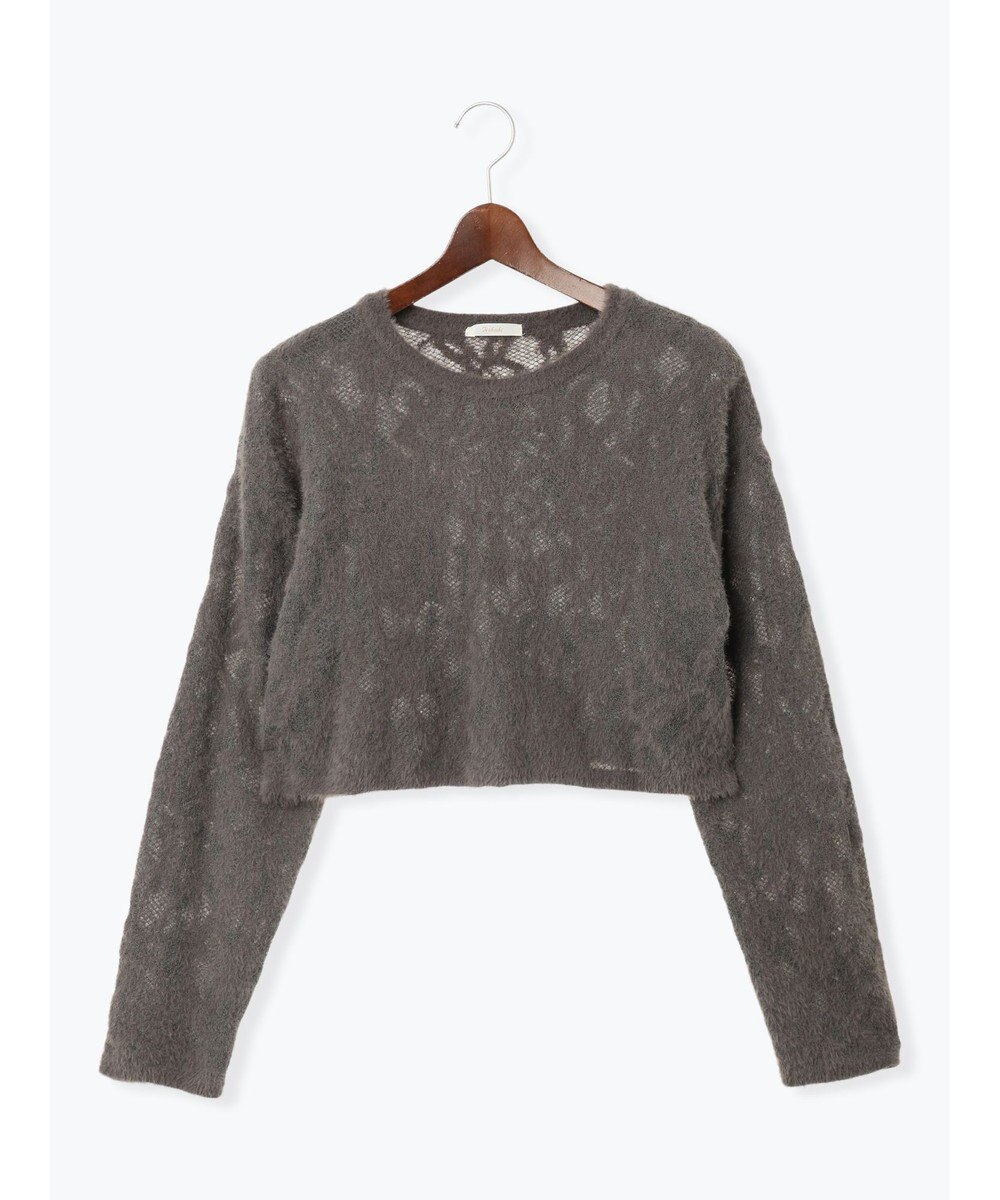 Te chichi 起毛レースニットプルオーバー（セットアップ可）《2025winter catalog item》 