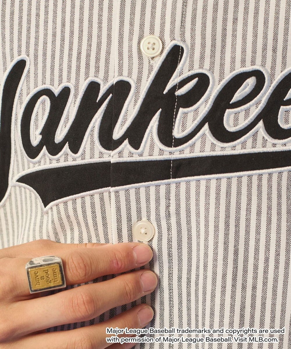 WEGO 【ユニセックス着用ITEM】別注MLBストライプグラフィックシャツ（SS） 