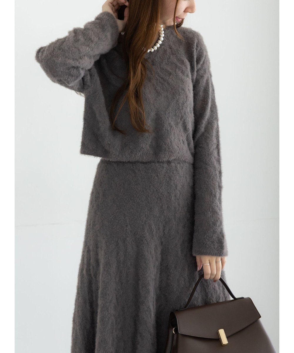 Te chichi 起毛レースニットプルオーバー（セットアップ可）《2025winter catalog item》 