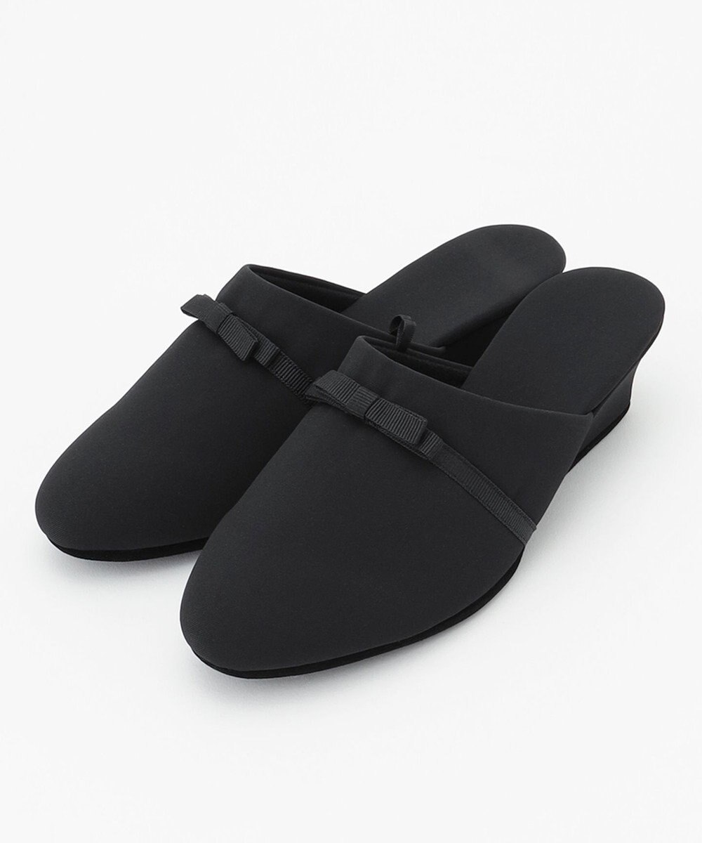 ANY SIS 【巾着ポーチ付き】リボンヒール スリッパ 