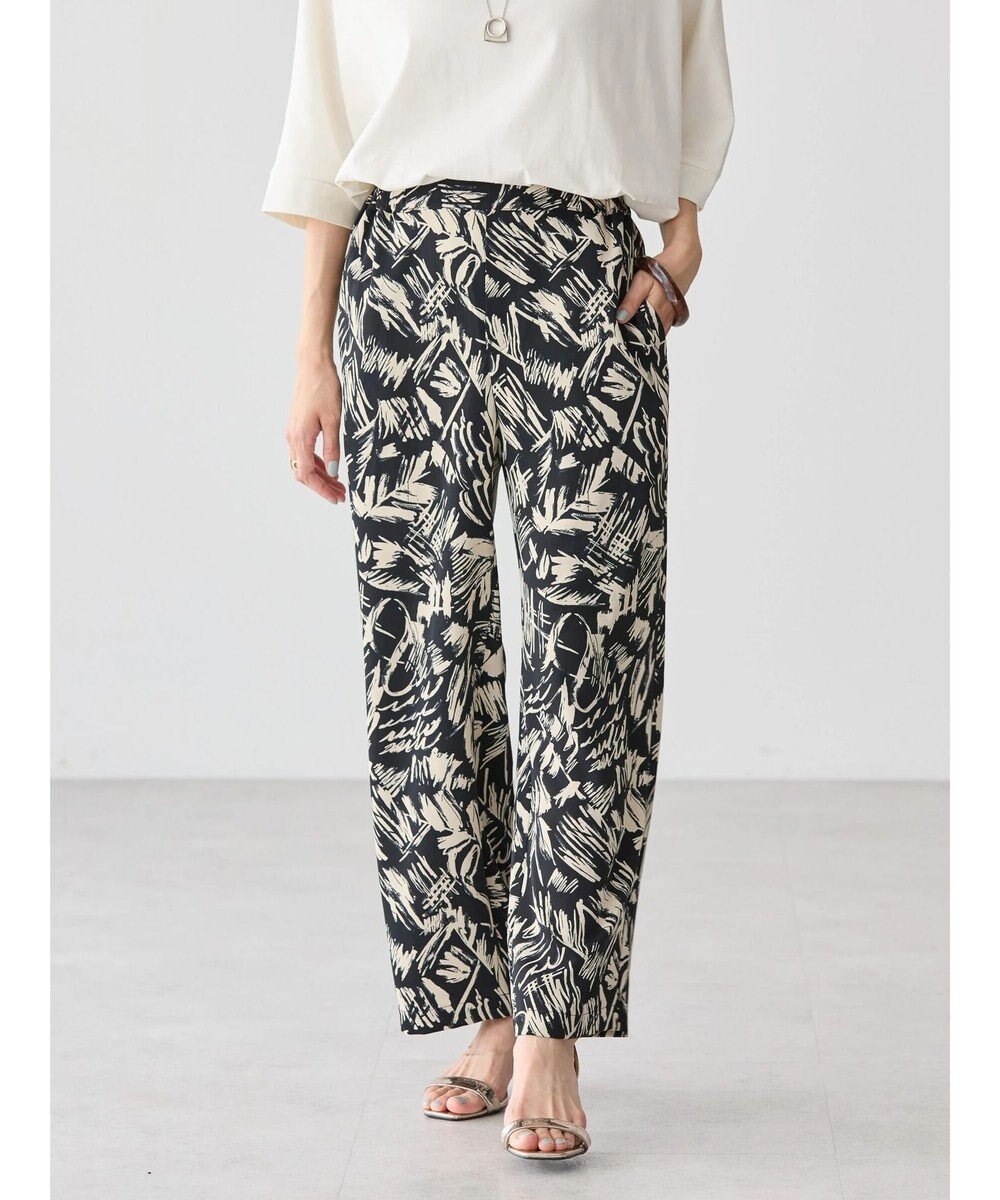 AMERICAN HOLIC イージーケア＋接触冷感プリントリラックスパンツ 