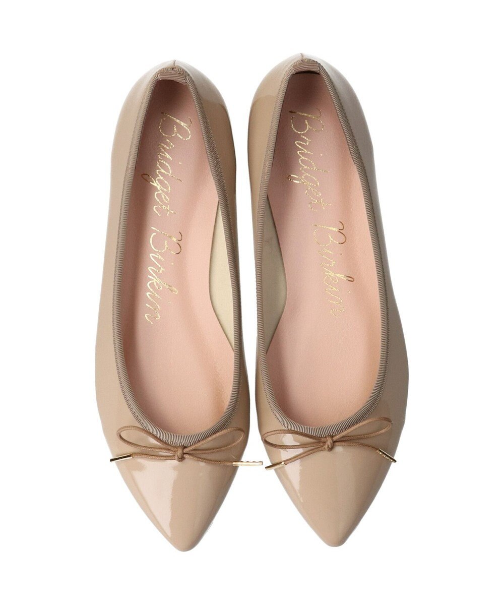 Bridget Birkin 【Bridget Birkin】ポインテッドリボンレインフラットパンプス 