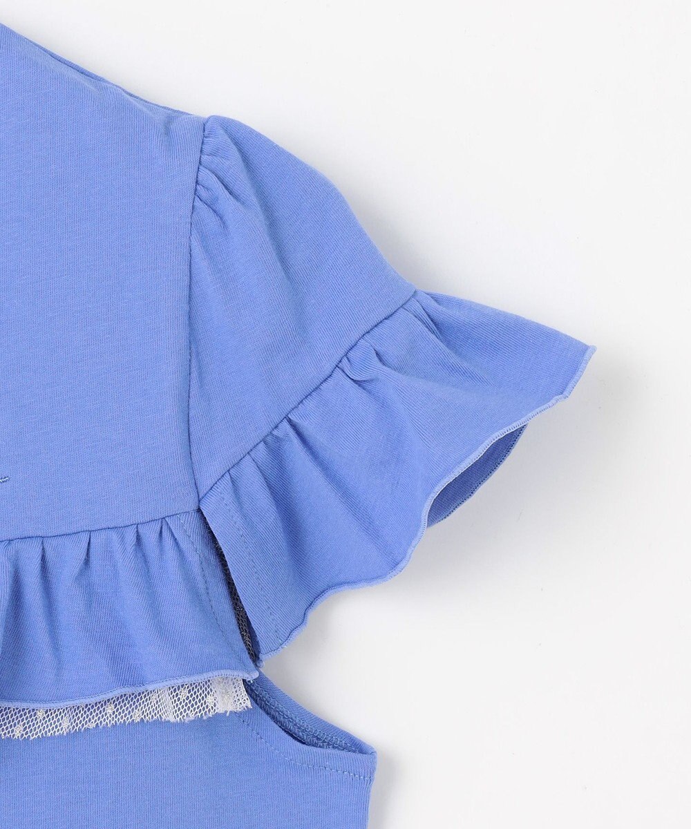 組曲 KIDS 【UVケア】【150-160㎝】フレアラッフル Tシャツ 