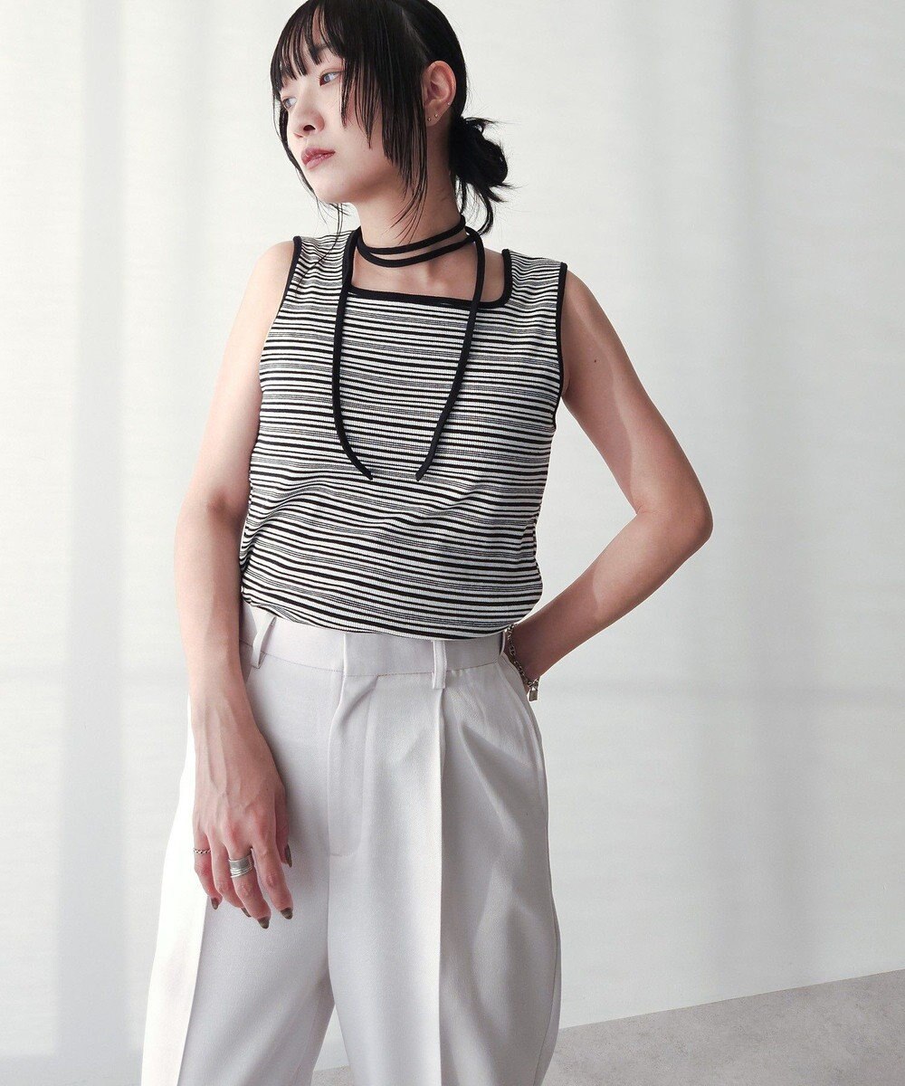 Green Parks チョーカー付きタンクトップ 