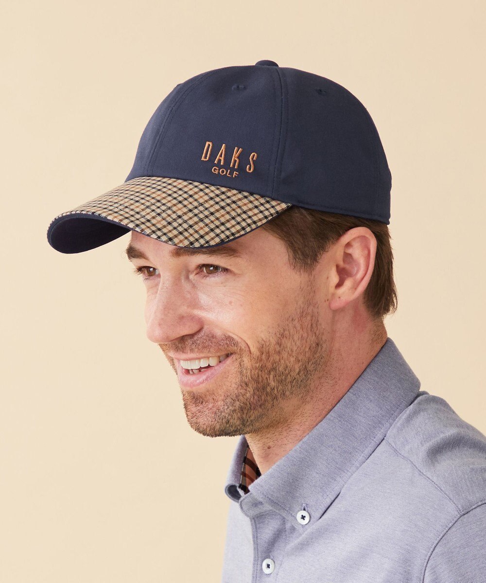 MEN】ツイル×ミニハウスチェック キャップ / DAKS GOLF | ファッション