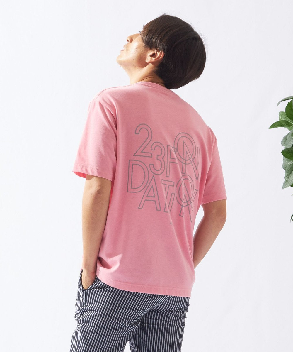 23区GOLF 【MEN】【23Fondation/WEB&一部店舗限定】ロゴTEE ピンク系