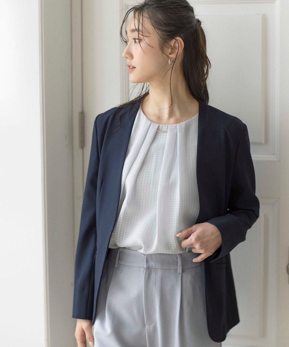 ANY SIS 【UVカット / 接触冷感 / 吸水速乾】スマートビューティストレッチ ノーカラージャケット 