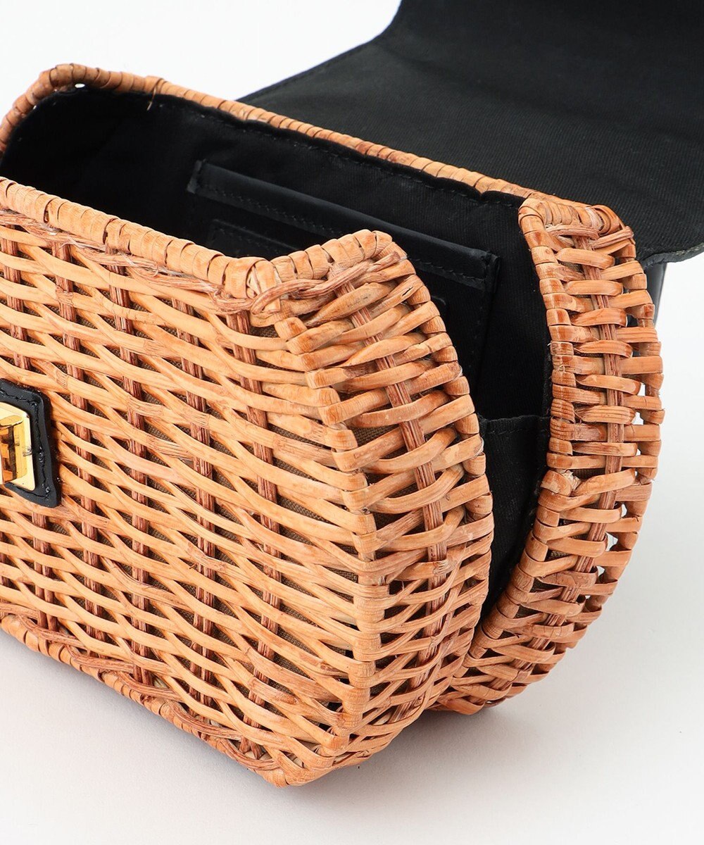 23区 【STORY7月号掲載】VIOLAdORO MIROスプリットラタン ショルダーバッグ 