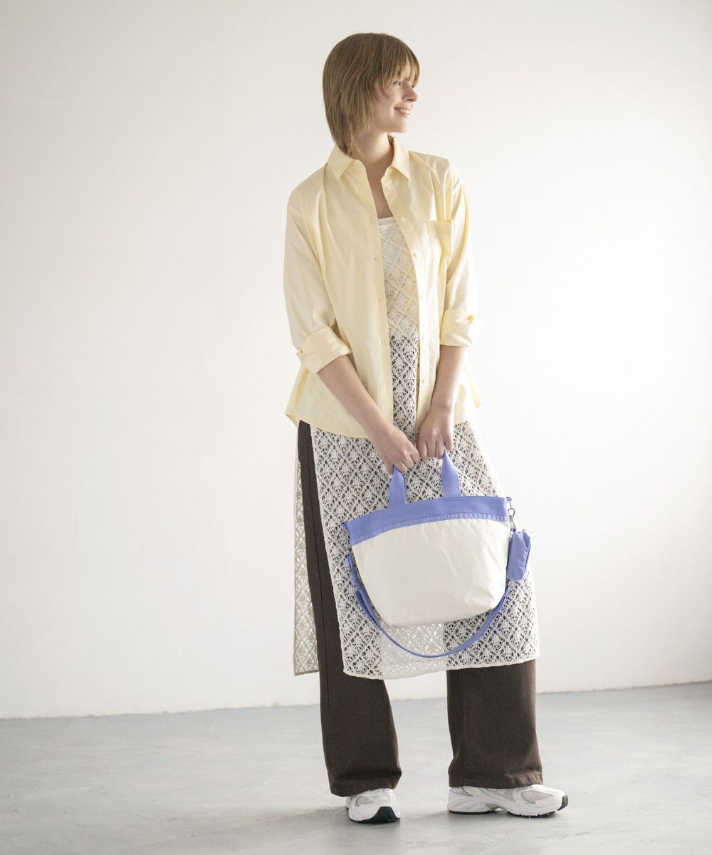 LeSportsac BUCKET TOTE/メレンゲ/ペリウィンクルドリーム 