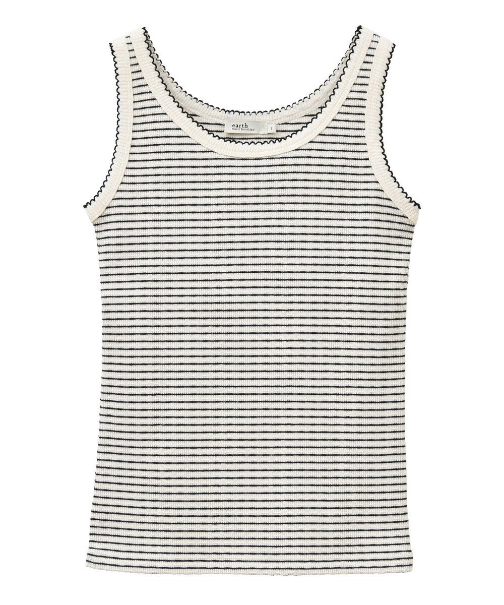 earth music&ecology ピコトリミングタンクトップ 