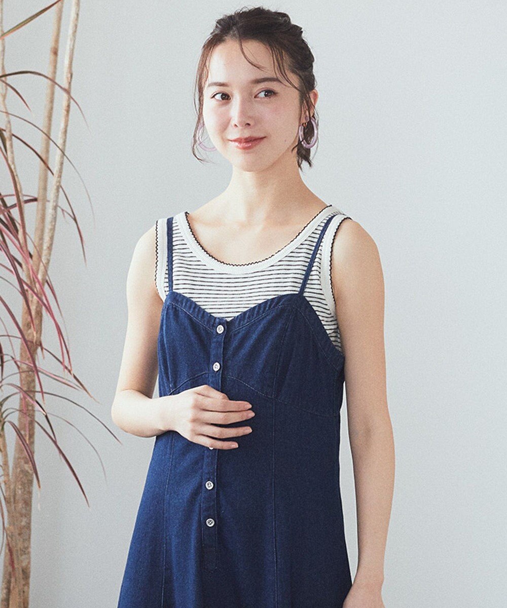 earth music&ecology ピコトリミングタンクトップ 