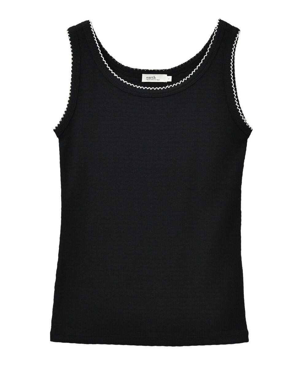 earth music&ecology ピコトリミングタンクトップ 