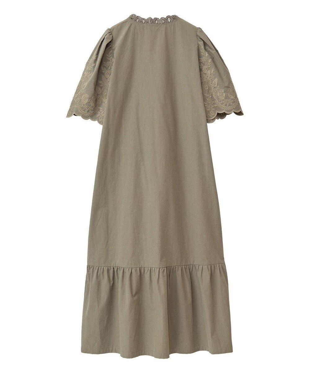 Green Parks ■ＥＳＣＡＲ　刺繍スリーブギャザーワンピース 