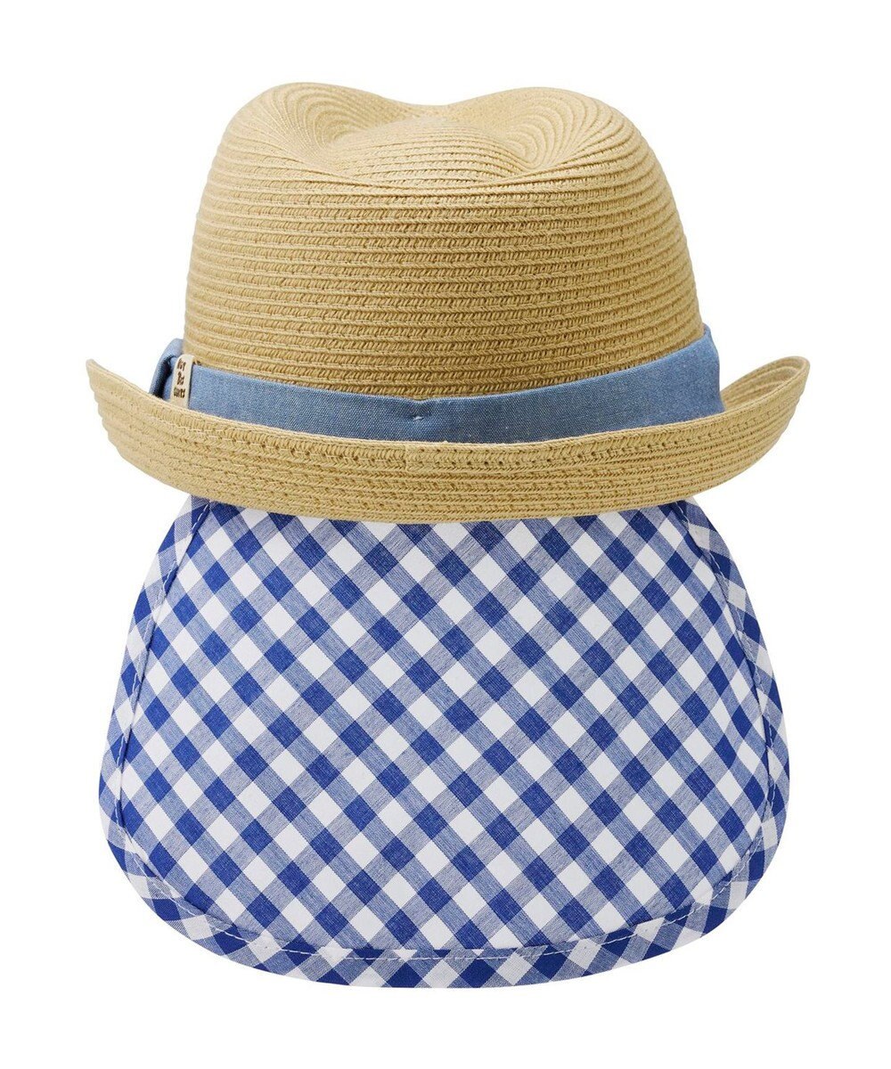 MIKI HOUSE HOT BISCUITS 【48-54cm】 麦わら風 中折れハット 