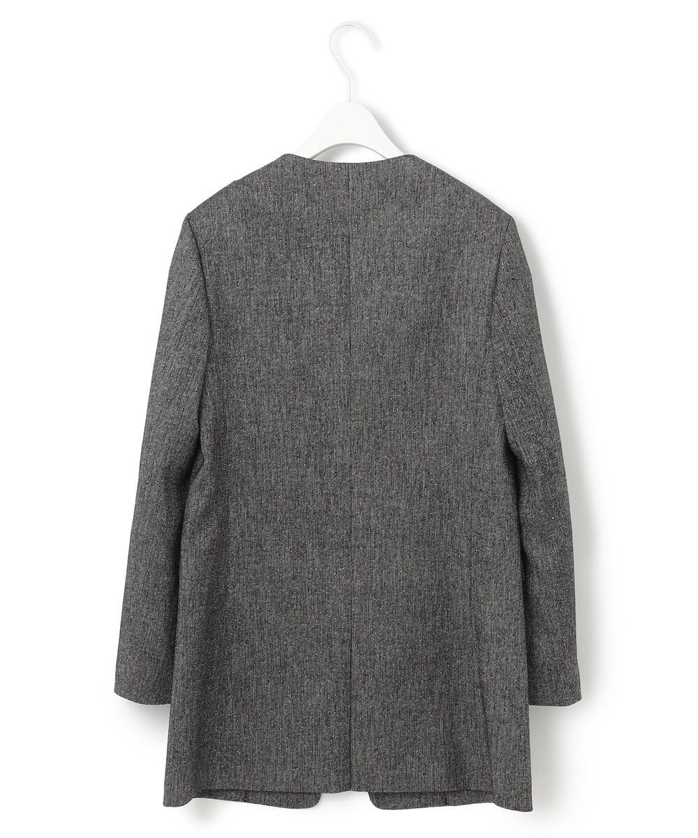 ICB ミックスヤーンツイード ノーカラージャケット 