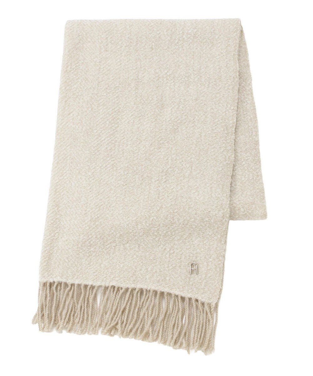 MOONBAT FURLA(フルラ）ループヤーン ツイード調ラメ入り ストール アルパカ混 日本製 