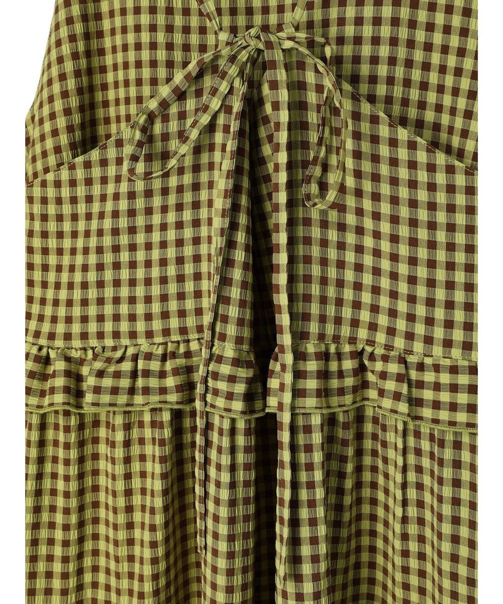 Green Parks ・Ｐｅｔｉｔ　Ｆｌｅｕｒ　カラーギンガムキャミワンピ 