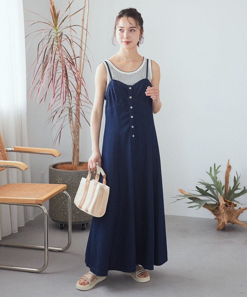 earth music&ecology ピコトリミングタンクトップ 