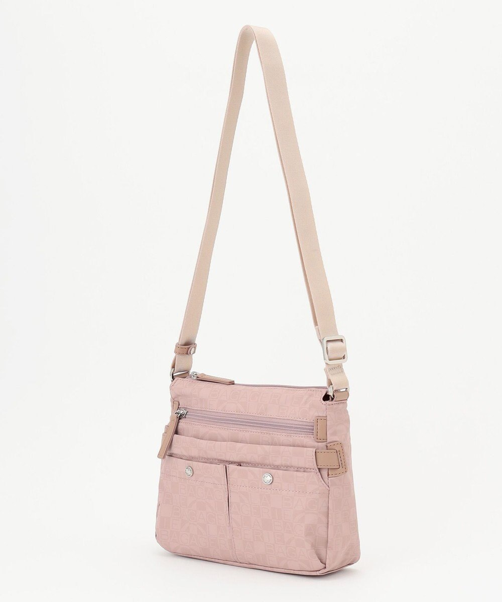 LA BAGAGERIE モノグラム　スクエアナイロンショルダー　SSサイズ 