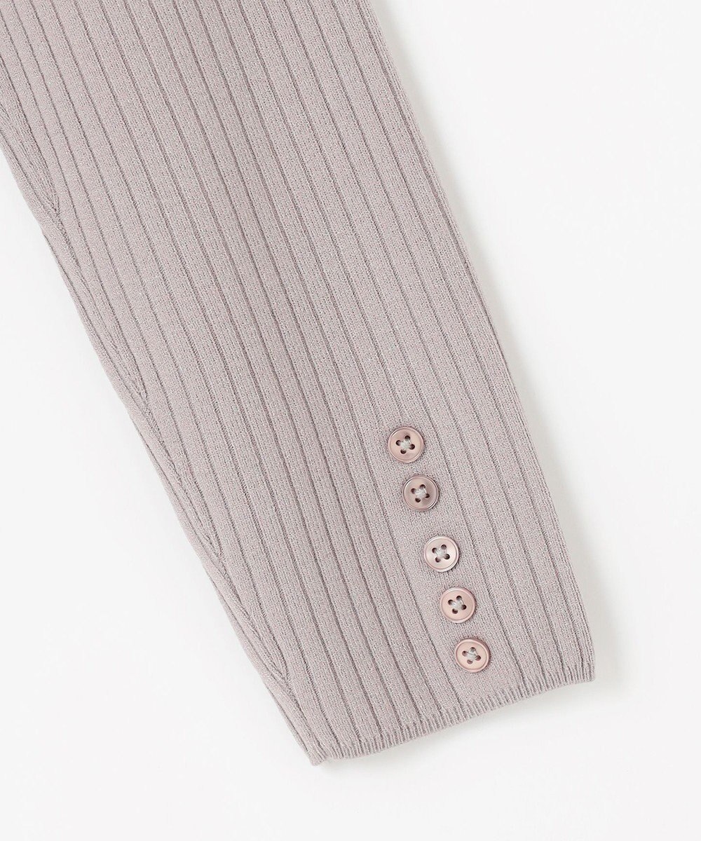 J.PRESS LADIES L 針抜きフライス リブ ボトルネック カットソー 