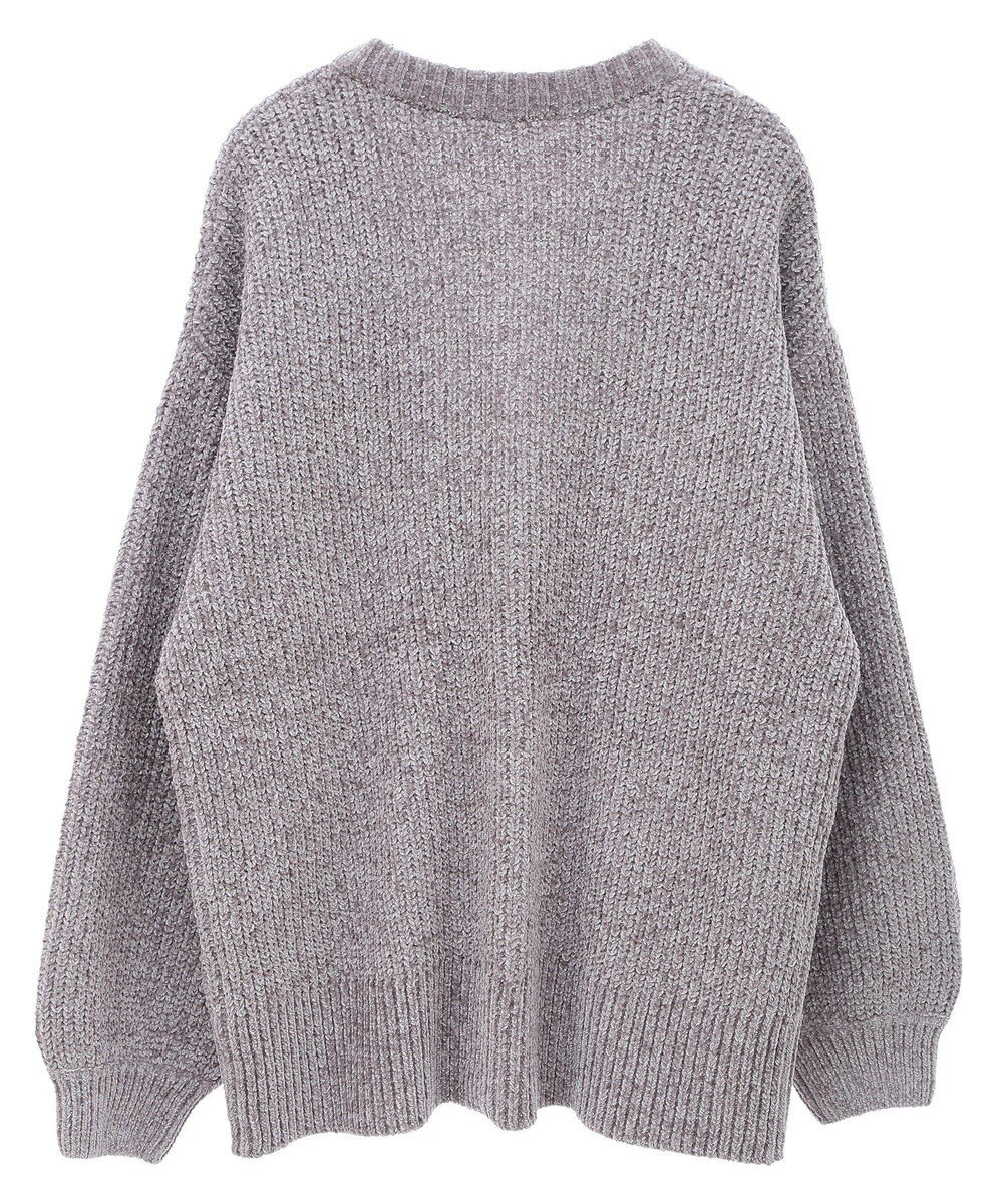 Green Parks ベロアモールＶネックカーディガン 