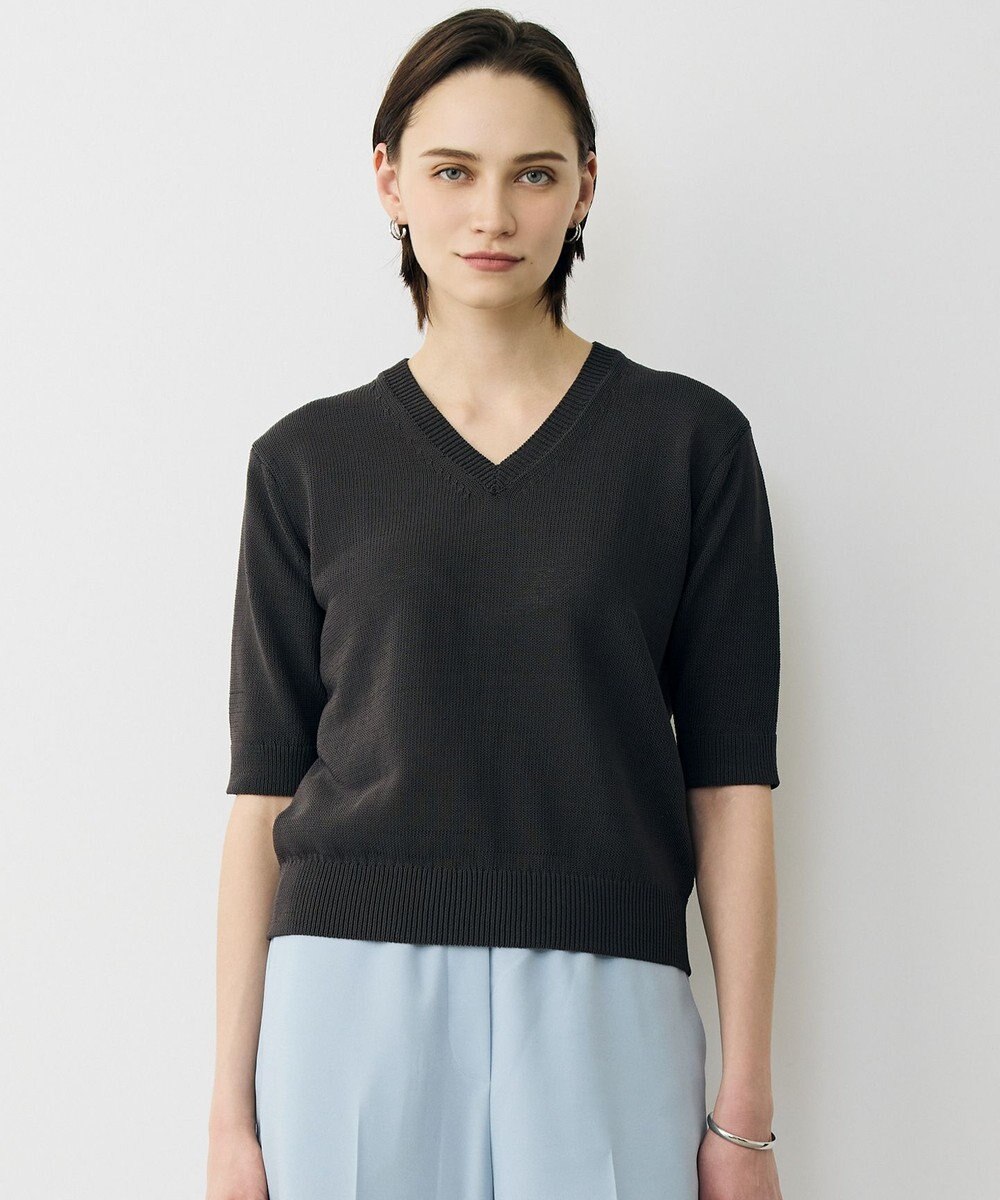 ICB ブライトコイル Vネックニット 