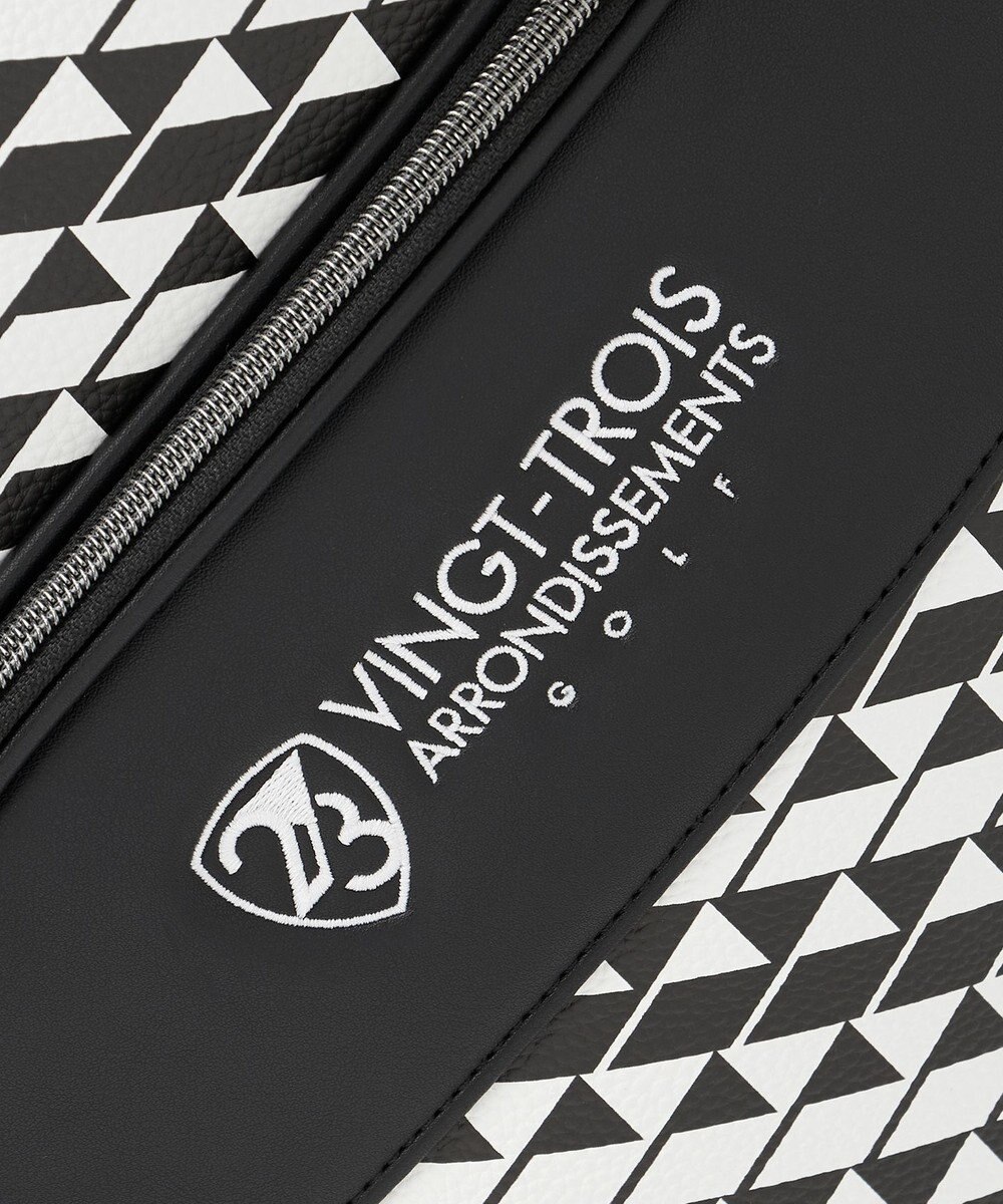 23区GOLF 【UNISEX】フラッグ総柄キャディバッグ　他と被らないデザイン 