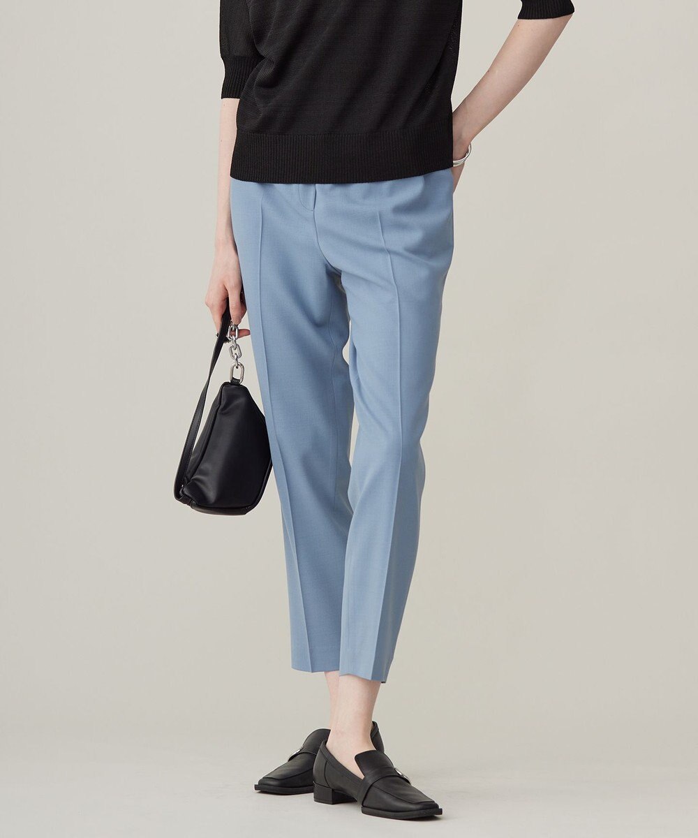 ICB 【洗える】ウール2WAYストレッチ ドロストパンツ 