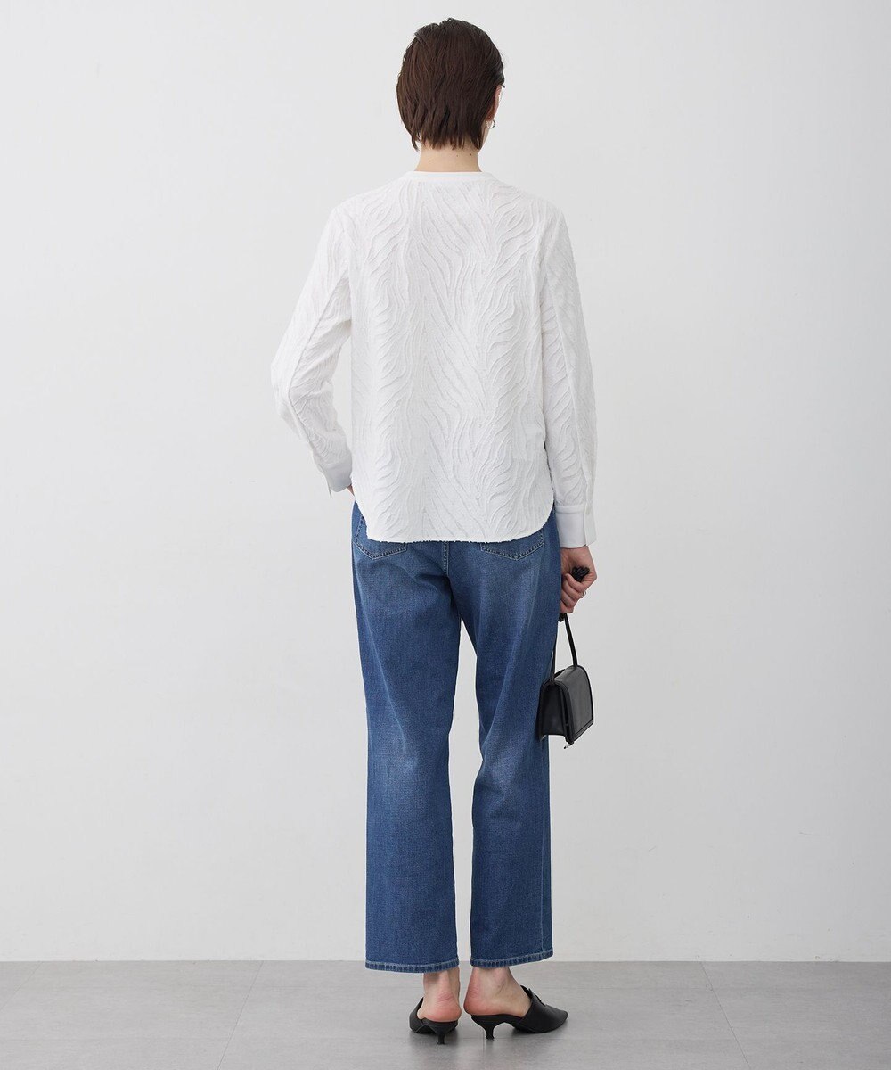 ICB L カットジャガードジャージー デザイントップス 