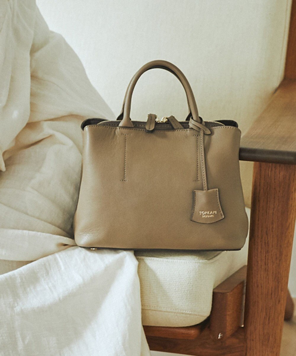 TOPKAPI 【TREASURE TOPKAPI】フロントステッチ レザーミニショルダーバッグ 