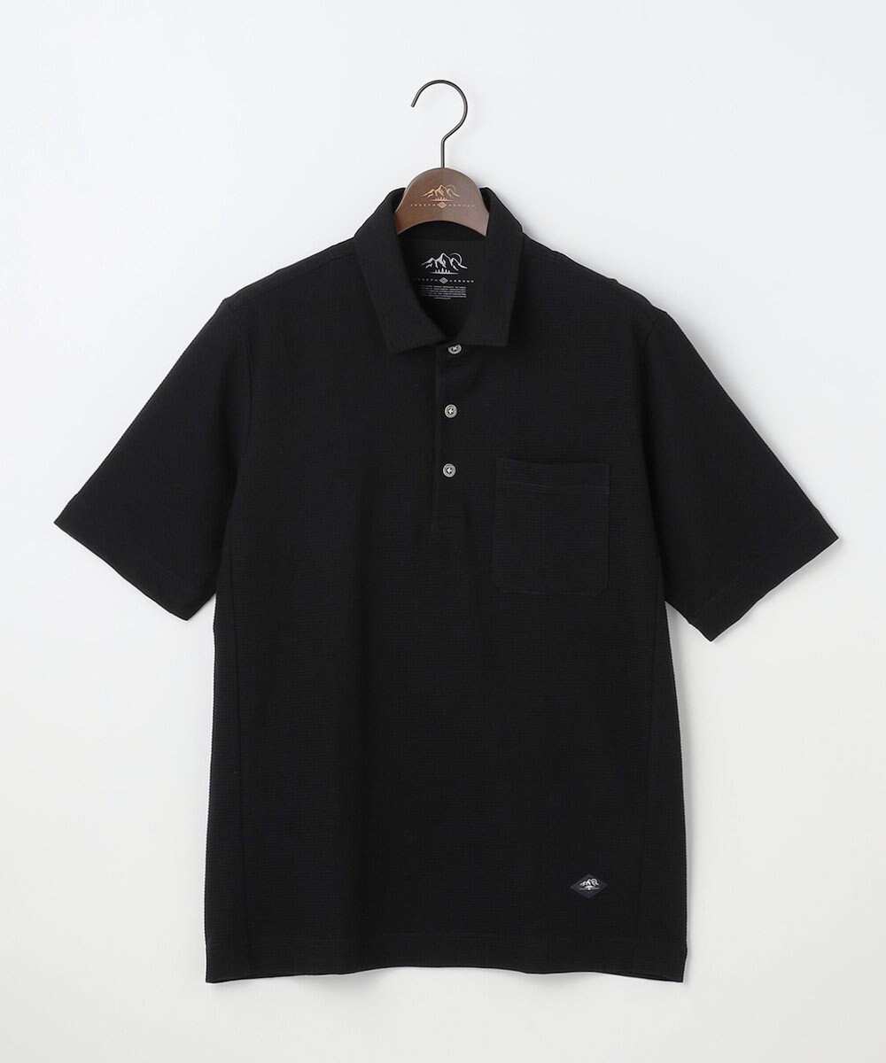 JOSEPH ABBOUD MOUNTAIN 【ゆったり】グリットワッフル　アウトドアポロ シャツ 