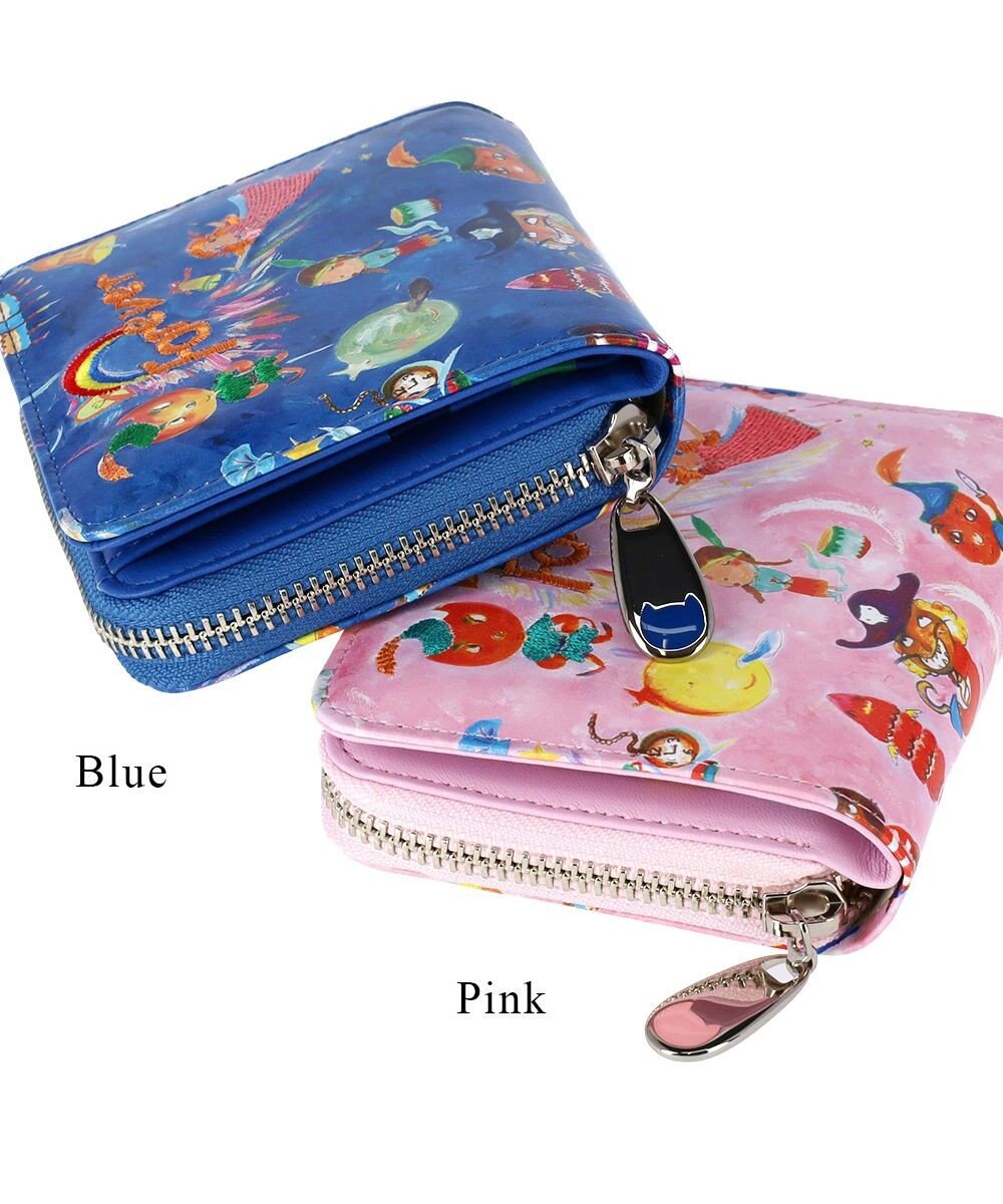 tsumori chisato CARRY ピーターパン ラウンドファスナー 2つ折り財布 