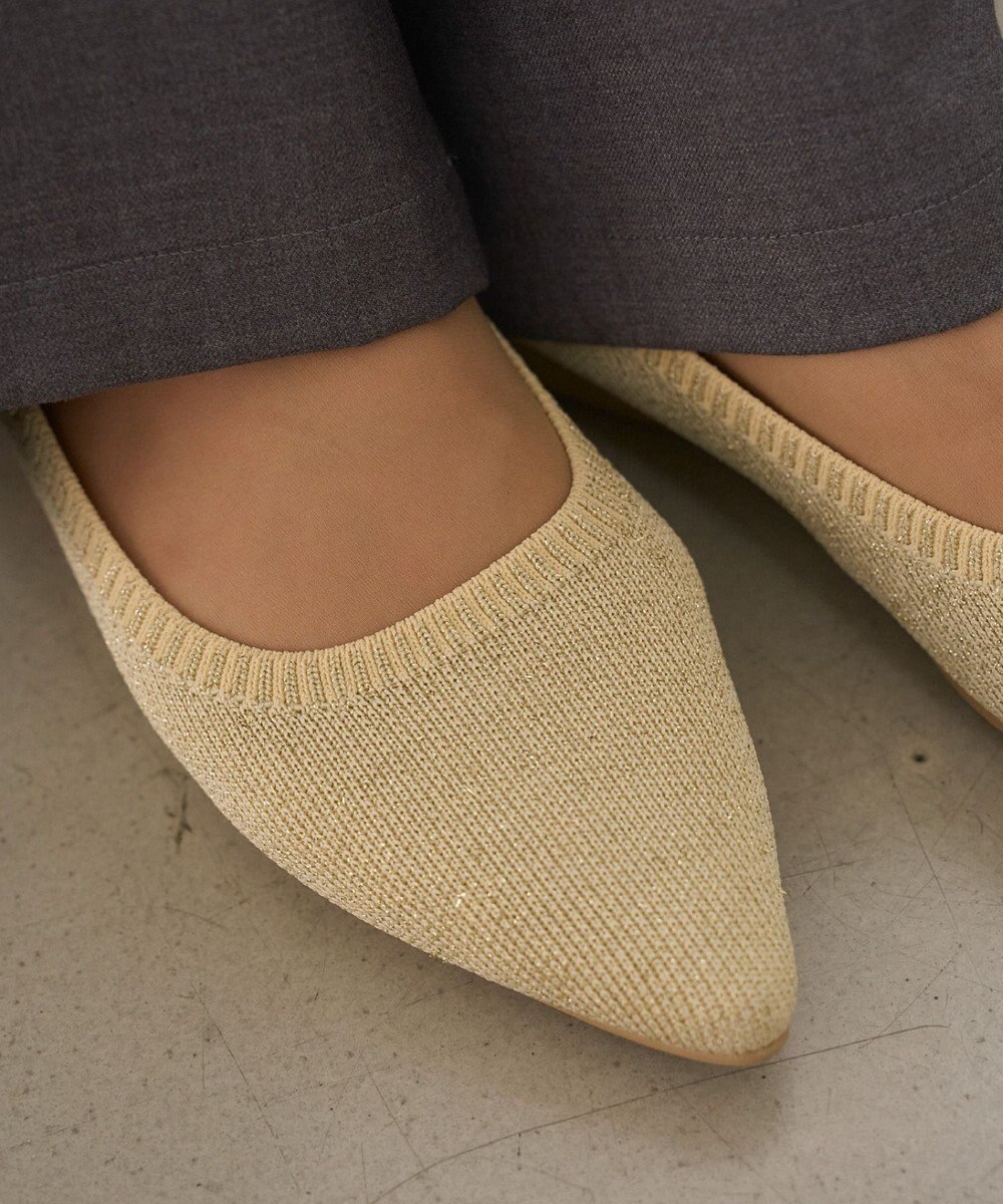 steppi 【洗える/撥水】グリッター ポインテッド パンプス 