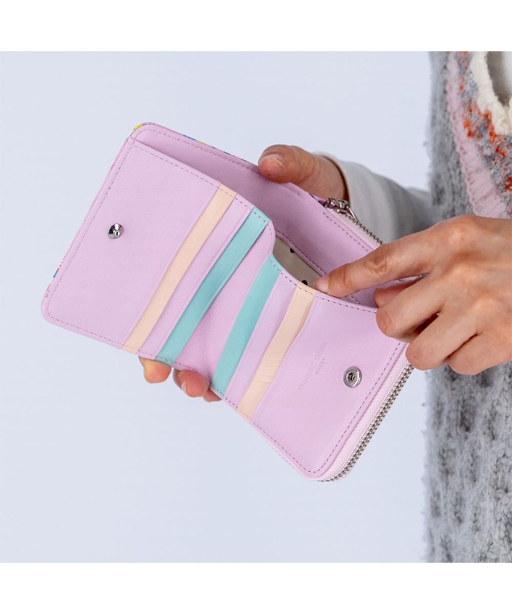 tsumori chisato CARRY ピーターパン ラウンドファスナー 2つ折り財布 