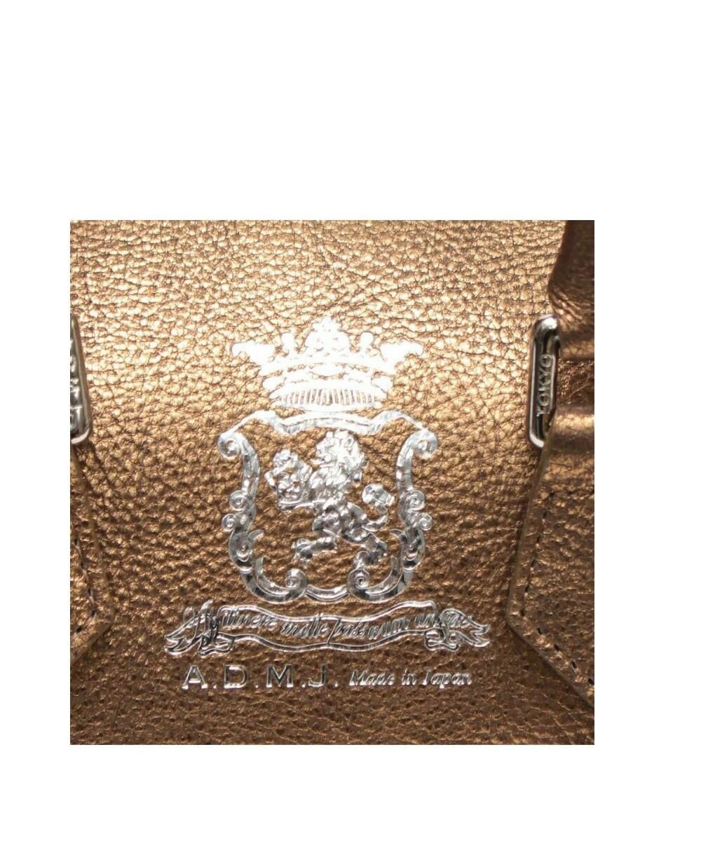 A.D.M.J. 【牛革】メタリックレザー/ドラムボストンＳ 