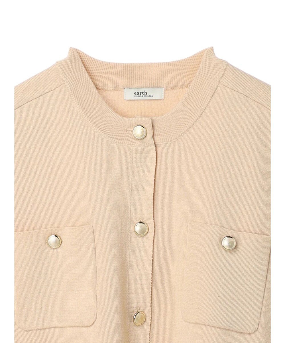 earth music&ecology 金ボタンニットベスト 