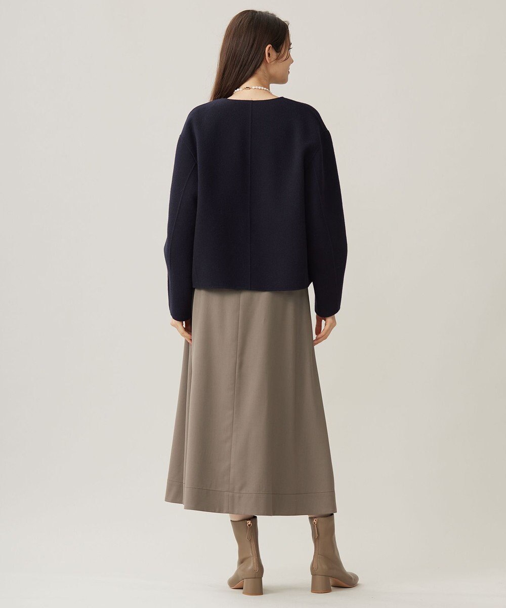 自由区 S ライトリバーノーカラー ジャケット 