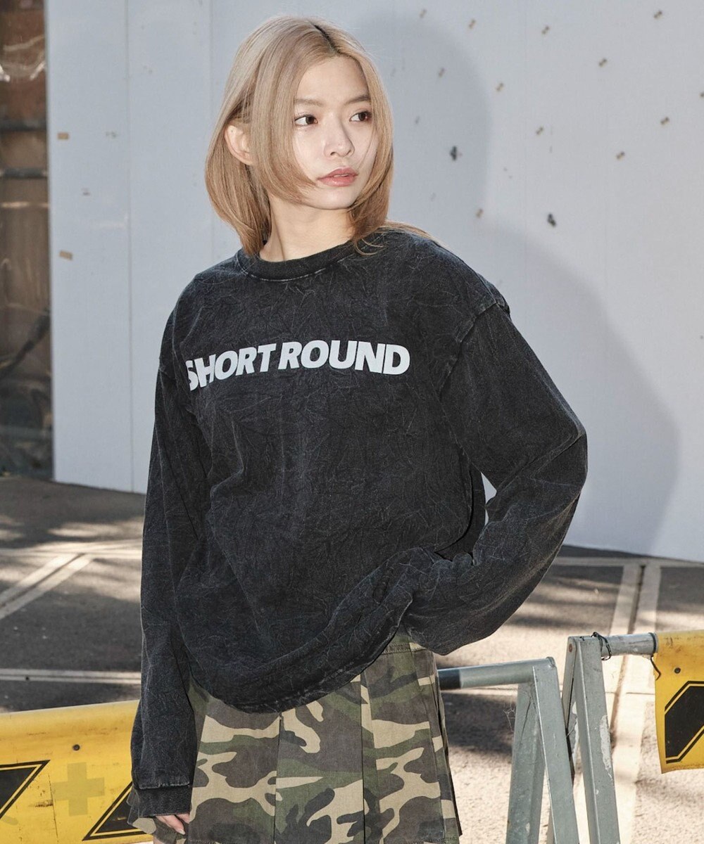 WEGO 【ユニセックス着用ITEM】ケミカルウォッシュグラフィックT（LS） 