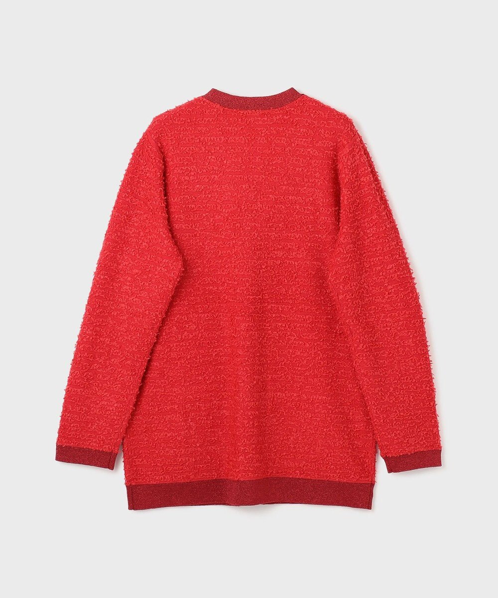 GRACE CONTINENTAL ツイードバイカラーニットカーディガン 