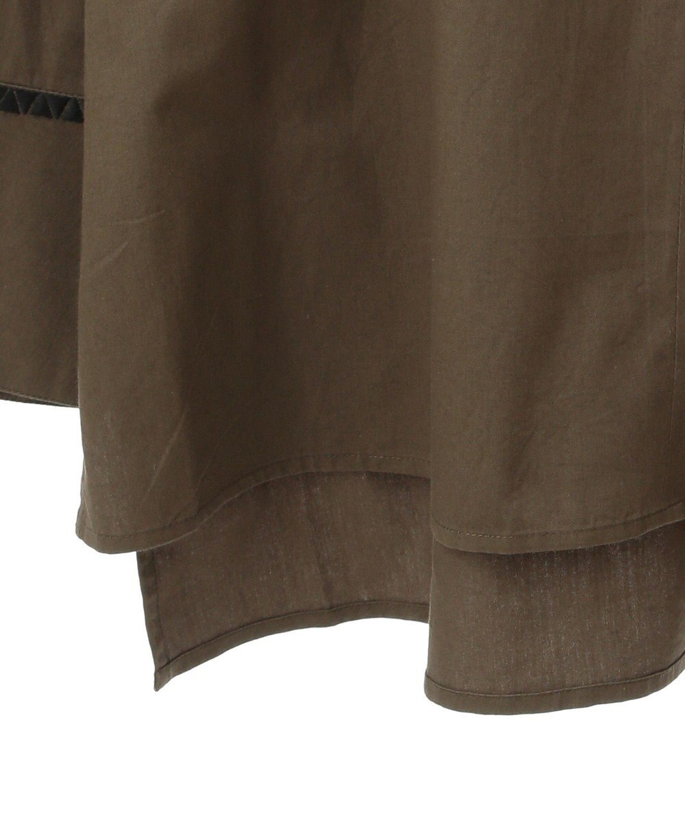 CRAFT STANDARD BOUTIQUE 刺繍入りツイルＶネックチュニック 