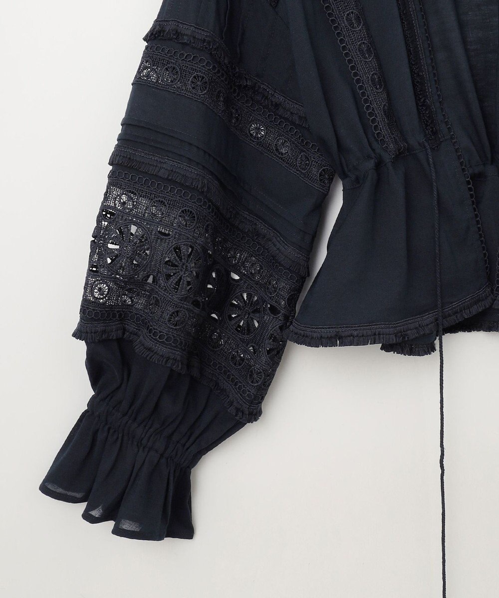 GRACE CONTINENTAL レースパッチブラウス 