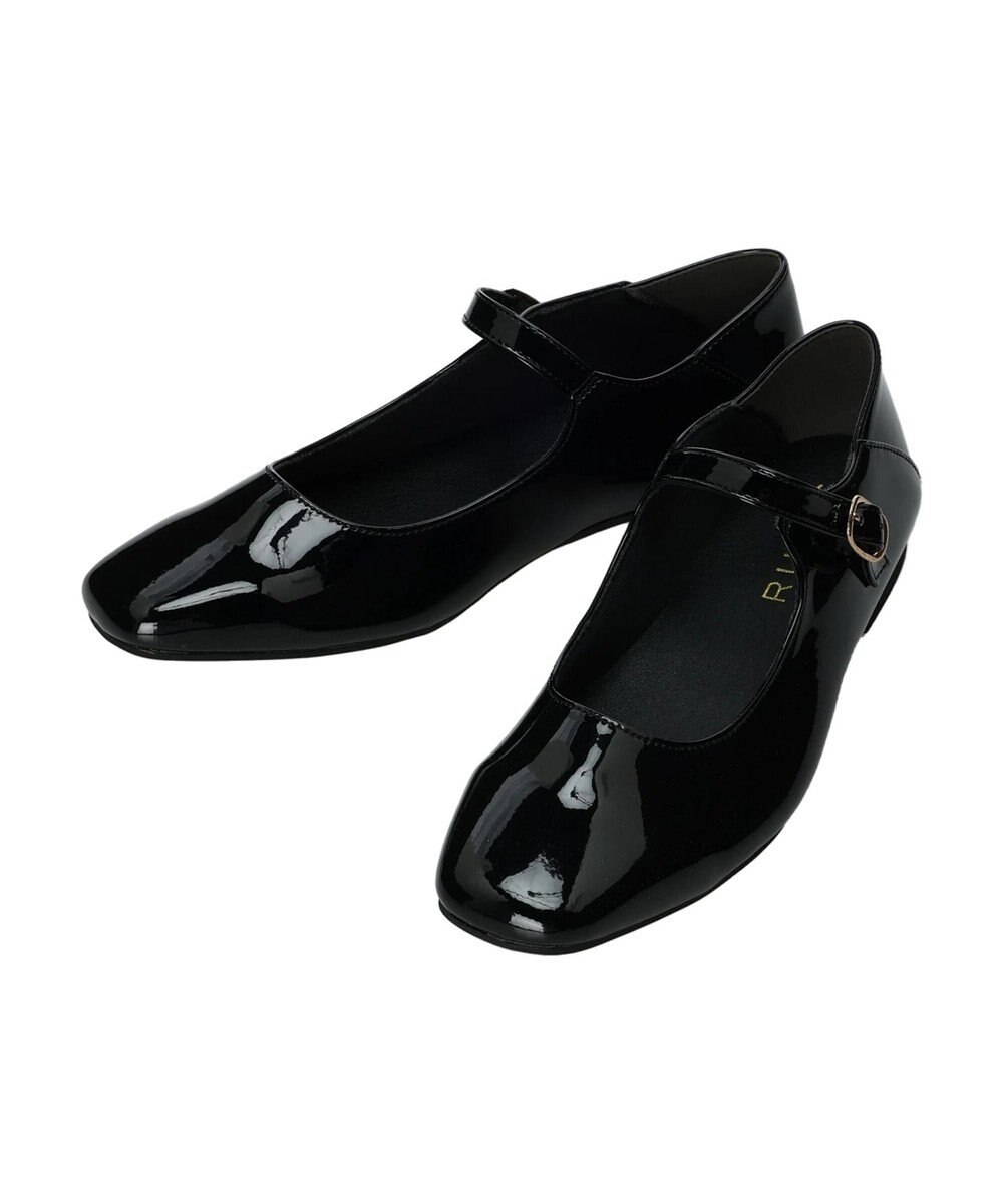 Green Parks ＲＵＰＩＳ．スクエアメリージェーンフラットパンプス 