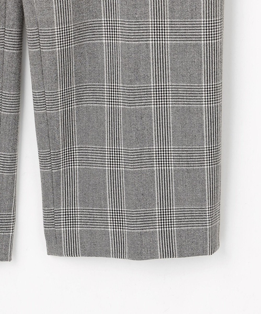 J.PRESS LADIES L アルガンシルク チェック テーパード パンツ 