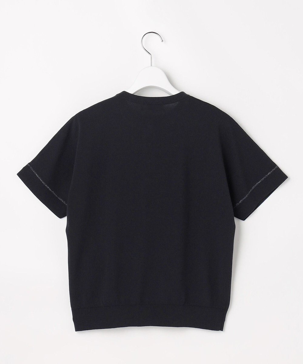 J.PRESS LADIES COOL MINT COTTON POLYESTER ヘンリーネック ニット プルオーバー 