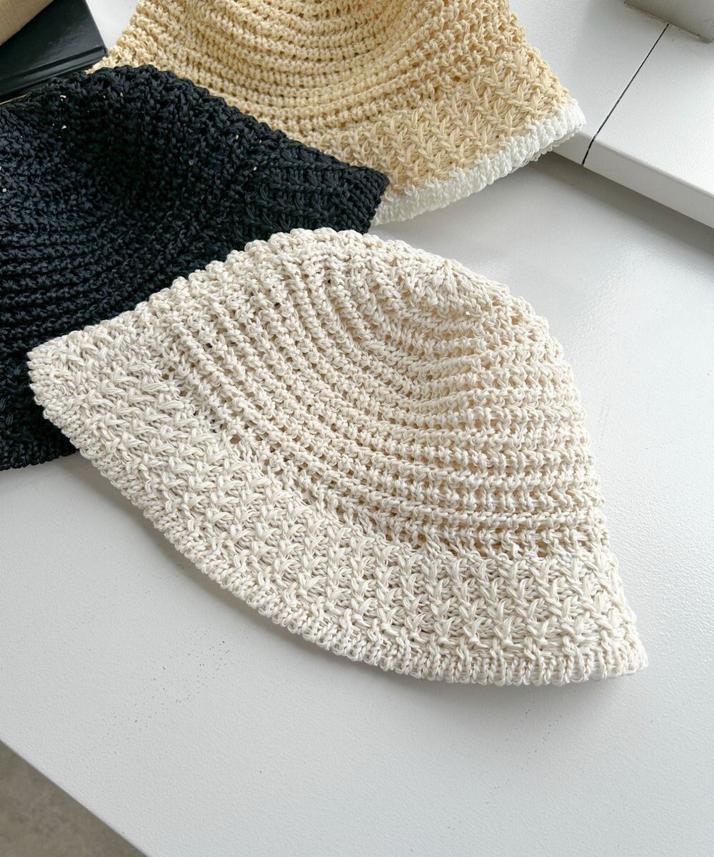 WEGO クロシェ編みハット 